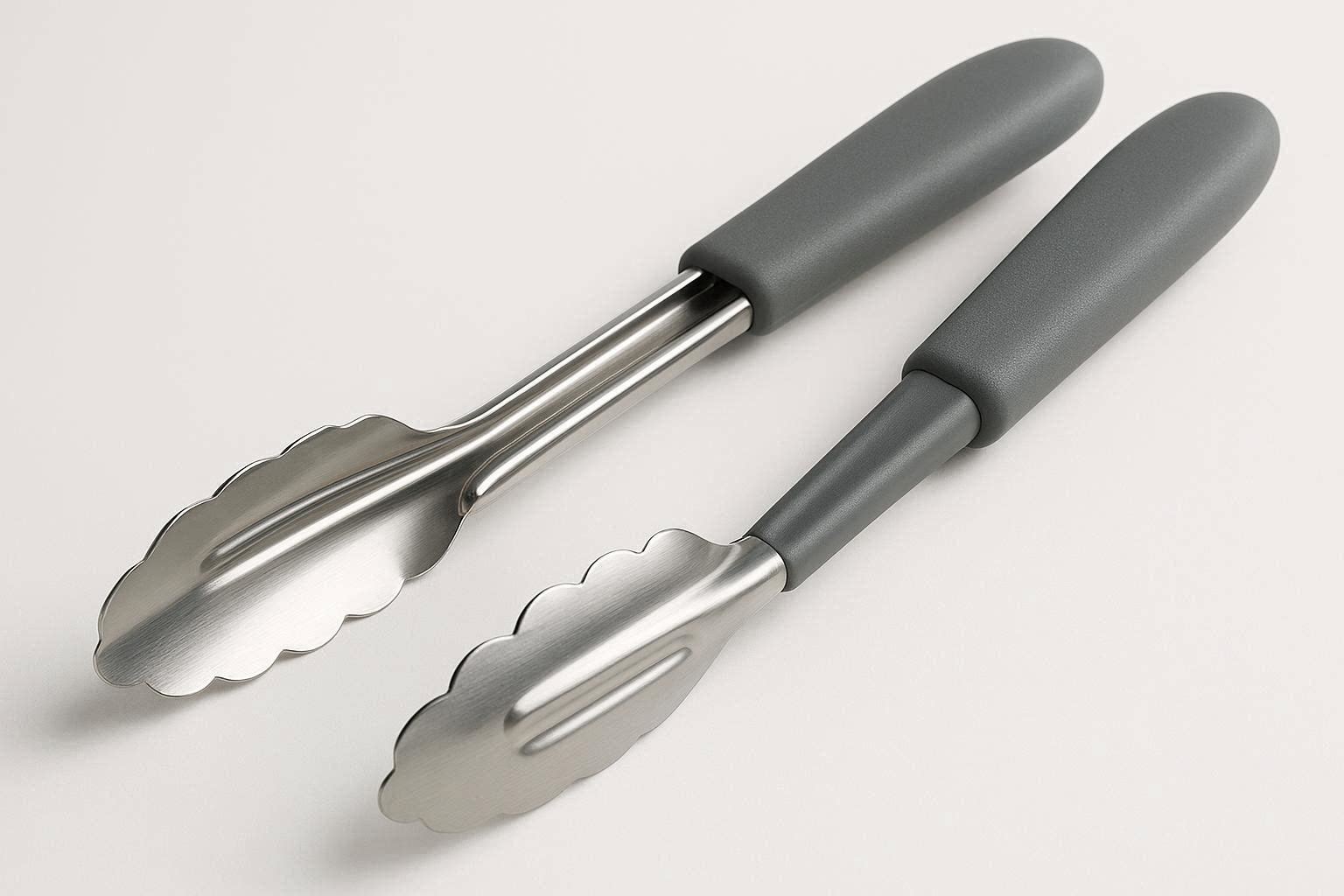 Stainless Steel Serving Tongs with Comfort Grip for Buffets and Parties - Image 1