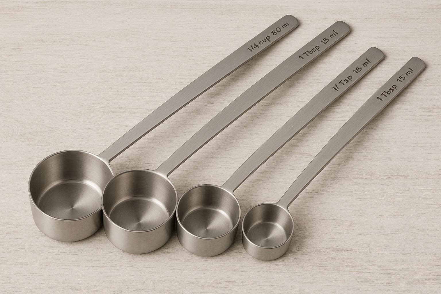 Long Handle Measuring Spoon Set for Deep Jars and Containers - Image 1