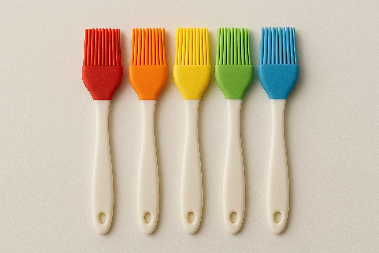 Mini Silicone Brushes Set of 5 for Detailed Cooking and Baking Tasks - Image 1