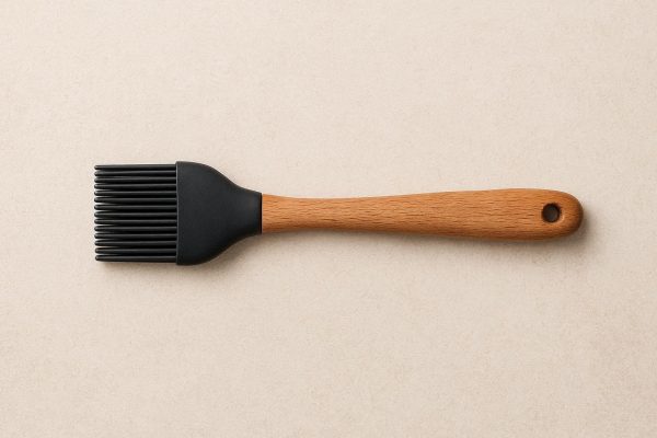 6 Silicone Basting Brush with Wooden Handle for Kitchen and Outdoor Use