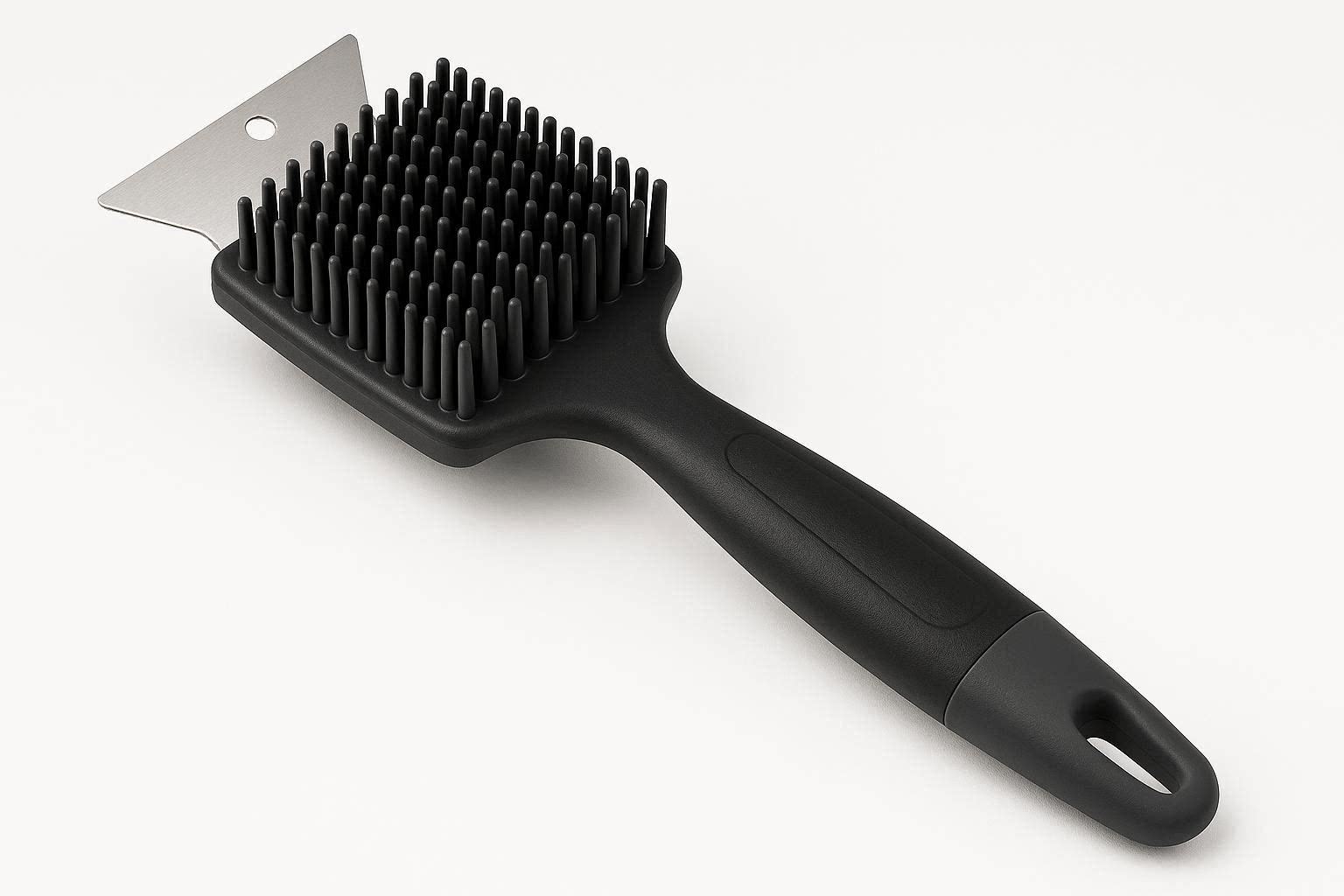 Silicone Grill Brush with Scraper for Deep Cleaning and Basting - Image 1